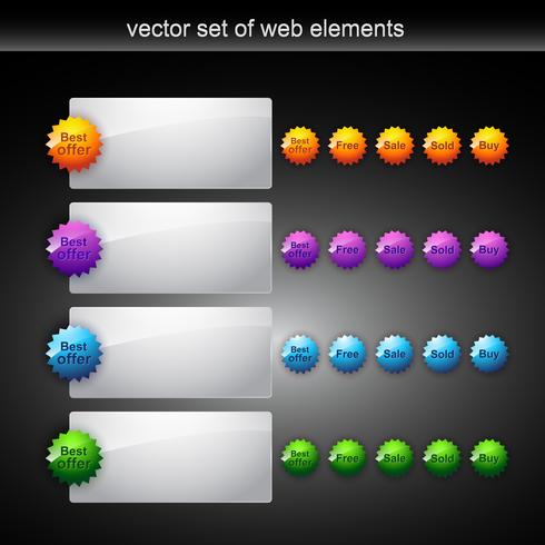 elemento web vector