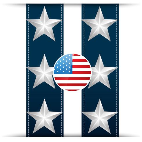 american flag vector