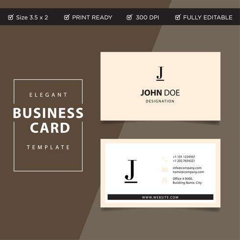 Modern style creative business card and name card, horizontal simple clean template vector design double sided print ready