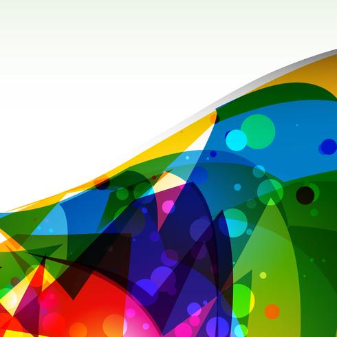 colorful wave background vector