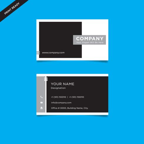 Modern style creative business card and name card, horizontal simple clean template vector design double sided print ready