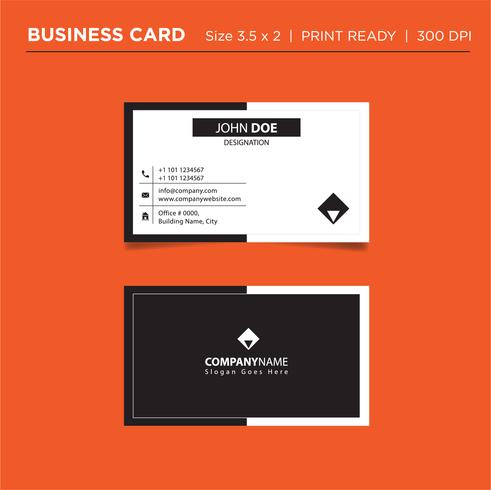 Modern style creative business card and name card, horizontal simple clean template vector design double sided print ready