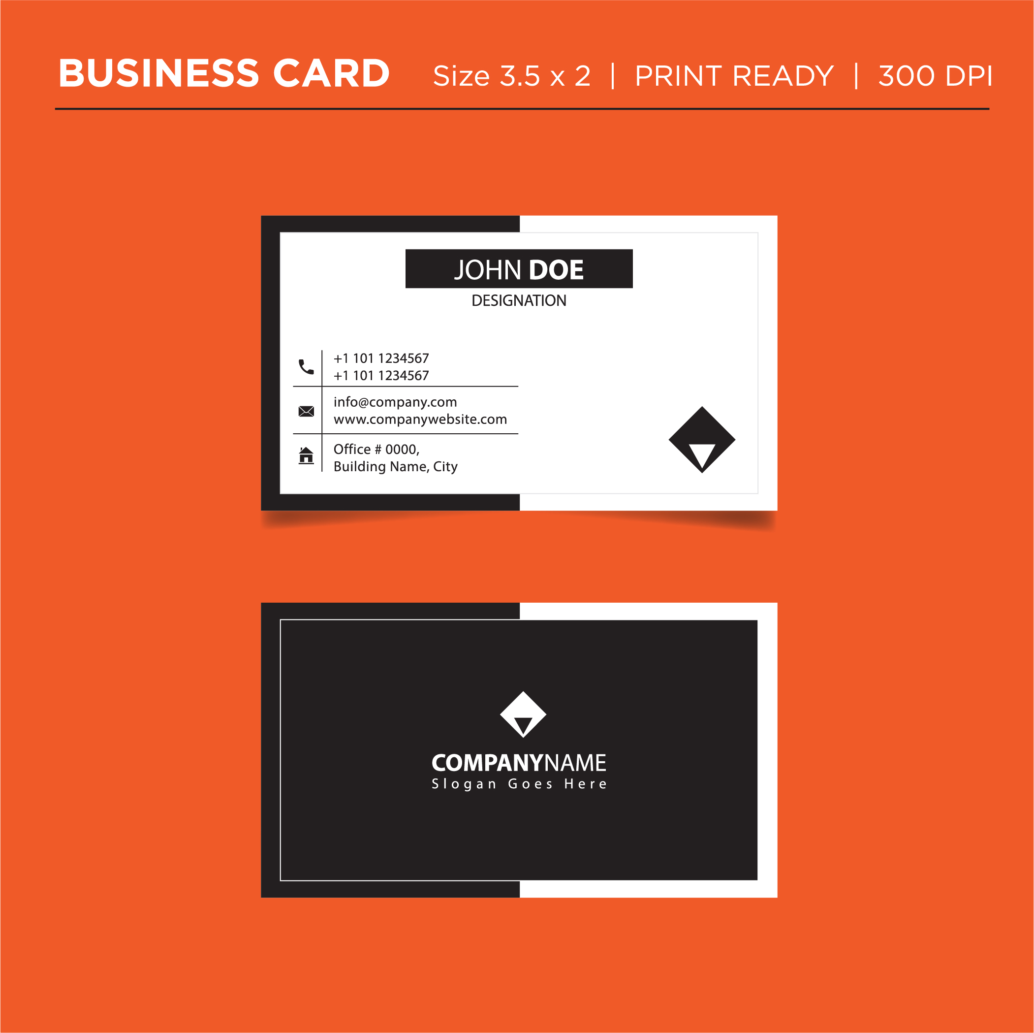modern style creative business card and name card