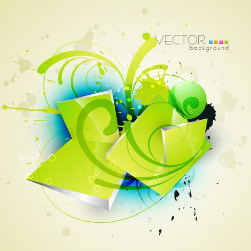 abstract floral art vector