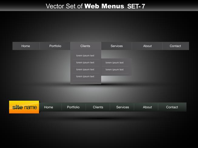 web navigation vector