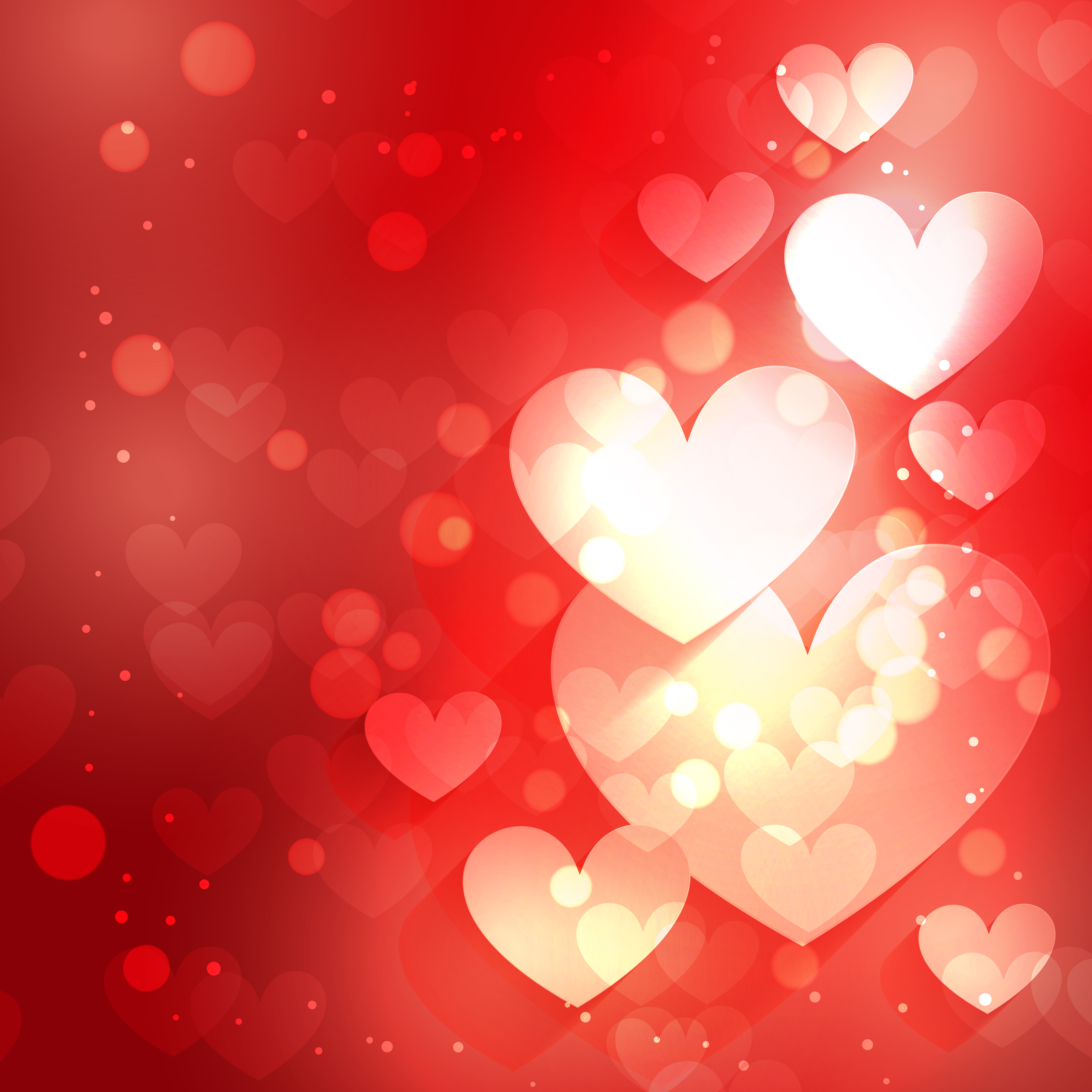 Heart Background With Bokeh Effect 458291 Vector Art At Vecteezy