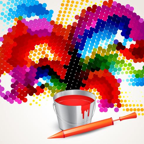 happy holi design vector