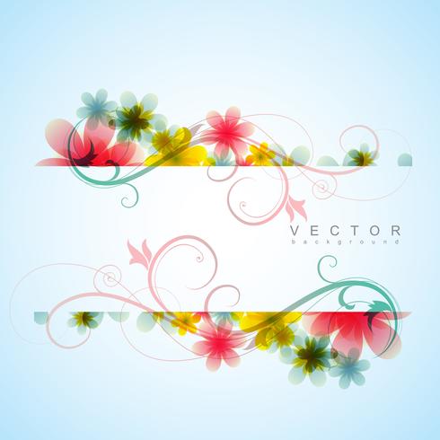 fondo elegante de la flor vector