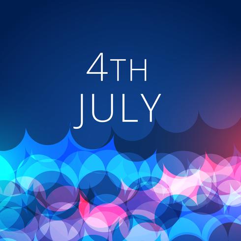 stylish 4th of july background vector