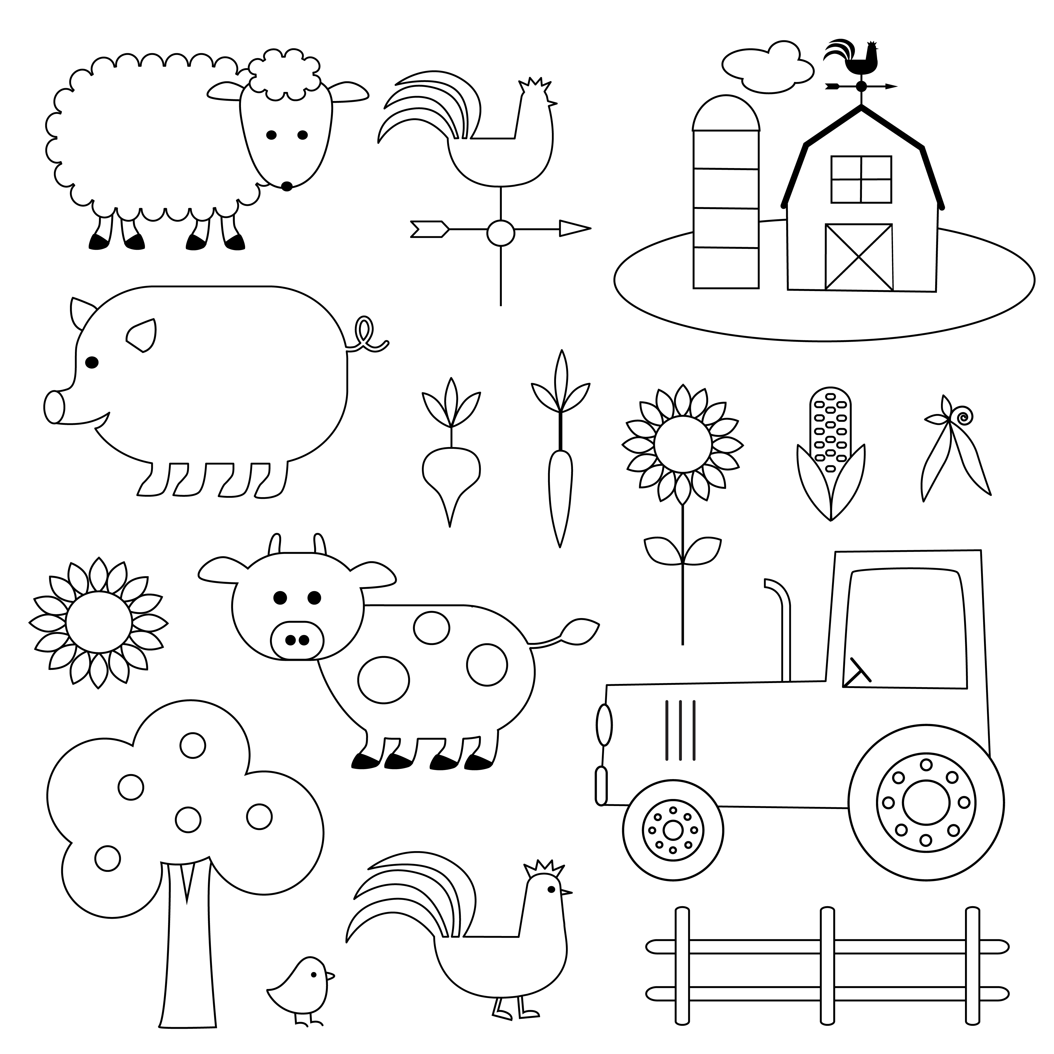 Farm Animals Digital Stamps Clipart 458360 Vector Art at Vecteezy Farm Animals Digital Stamps Clipart 458360 Vector Art at Vecteezy