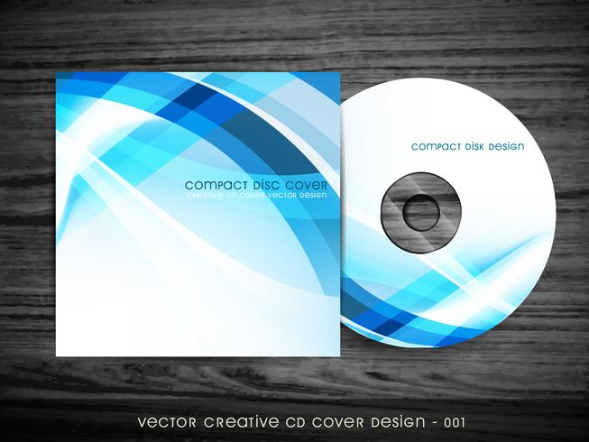 diseño de portada de CD vector