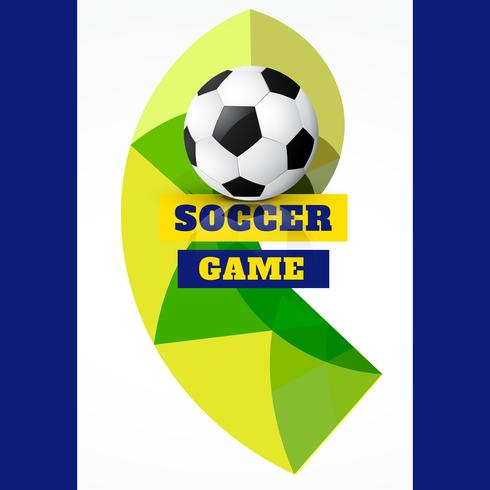 abstract soccer game vector