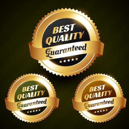 best quality beautiful vector golden label design