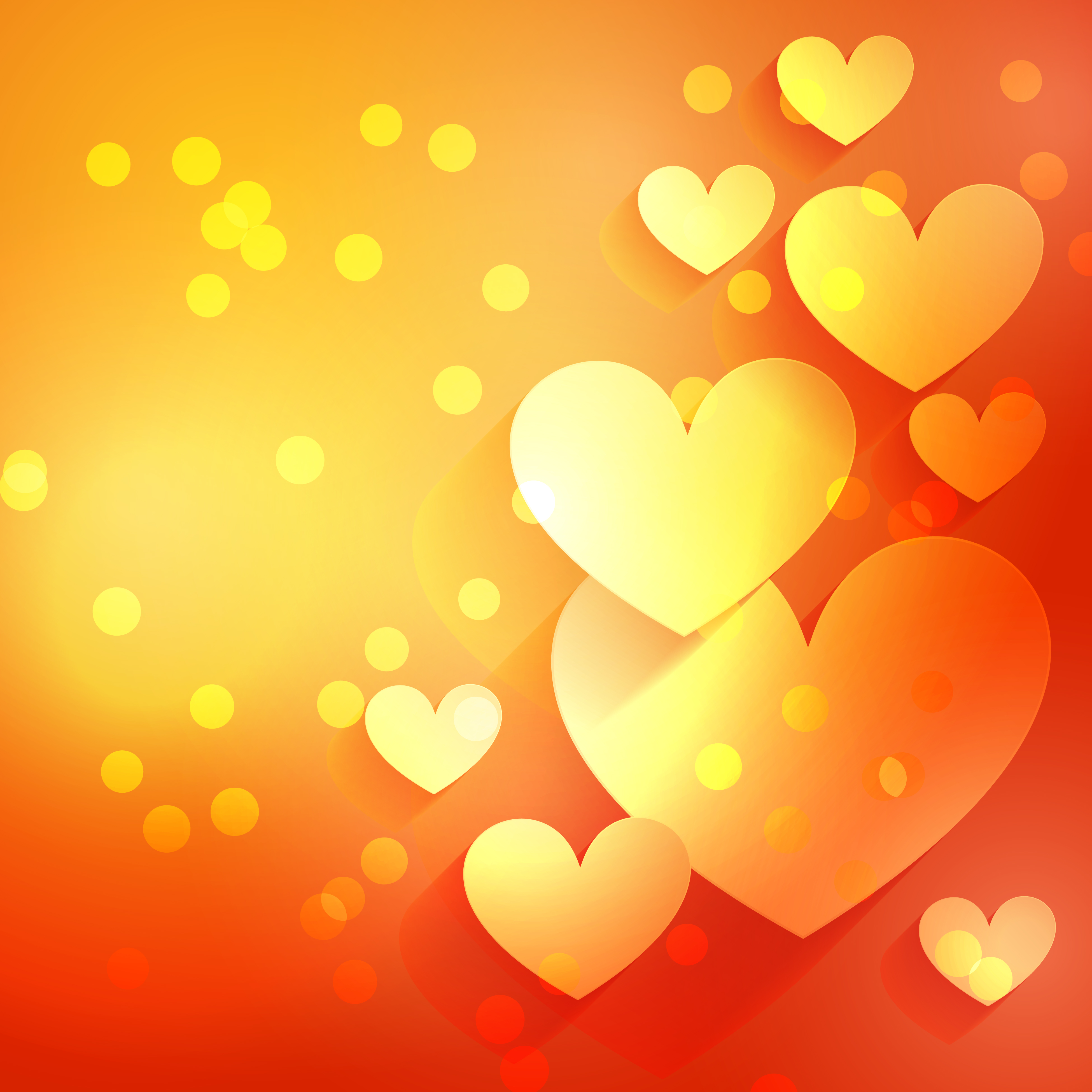 beautiful heart background with bokeh effect 458515 Vector Art at Vecteezy