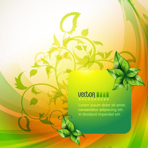 eco leaf background vector