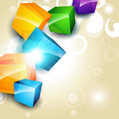 colorful box background vector