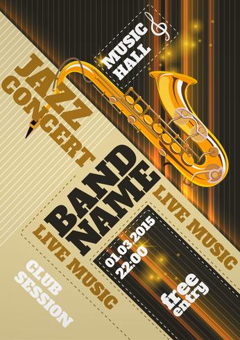 Jazz Concert Poster vector