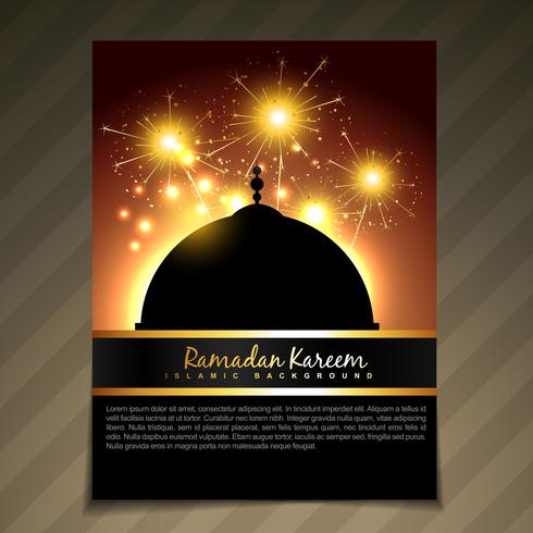 ramadan festival template vector
