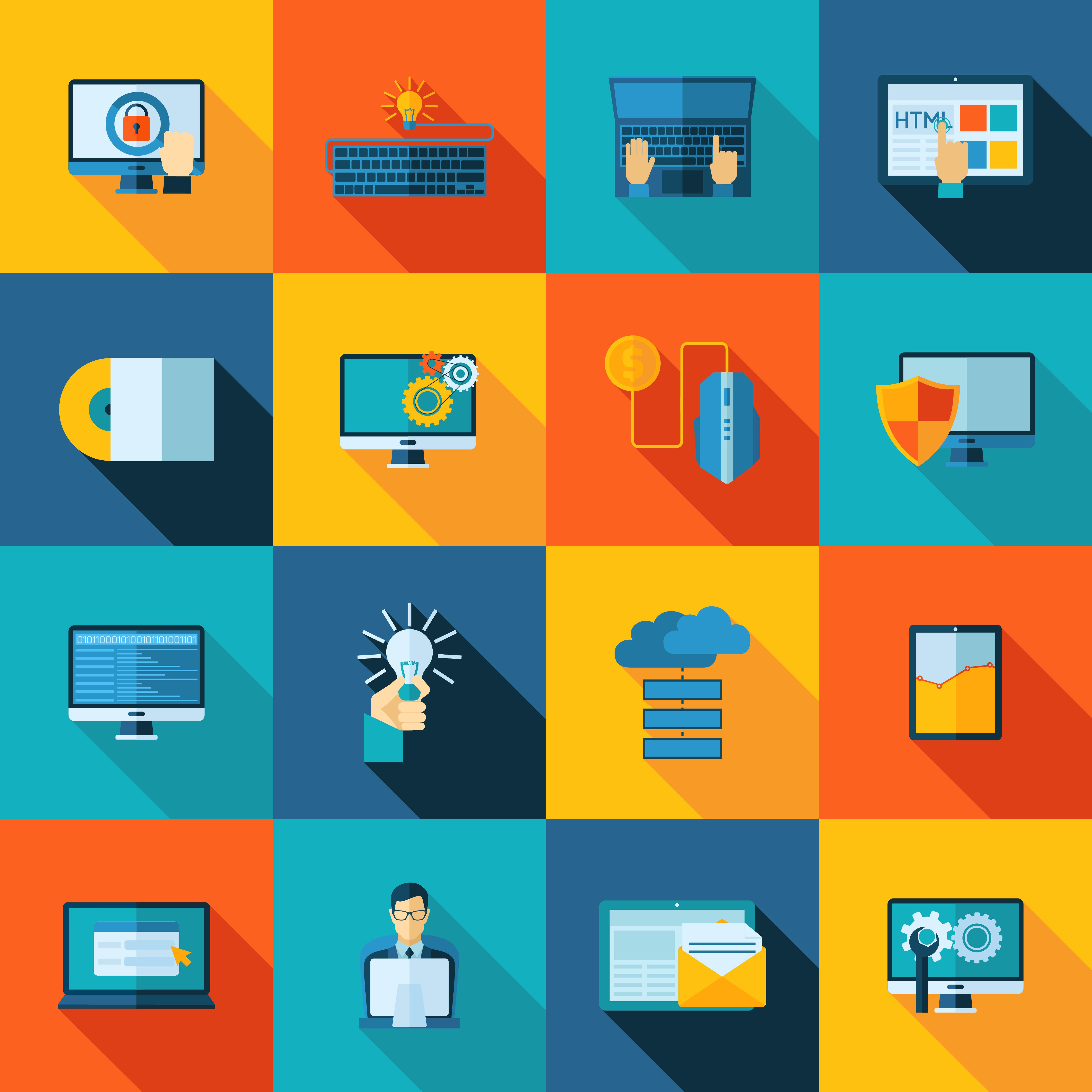 Program Development Set 458611 Vector Art at Vecteezy