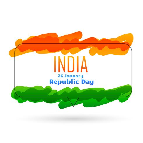 indian 26th january republic day design vector