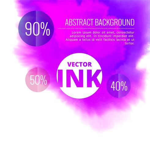 vector water ink splash burst in purple color