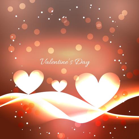 beautiful valentine day background vector