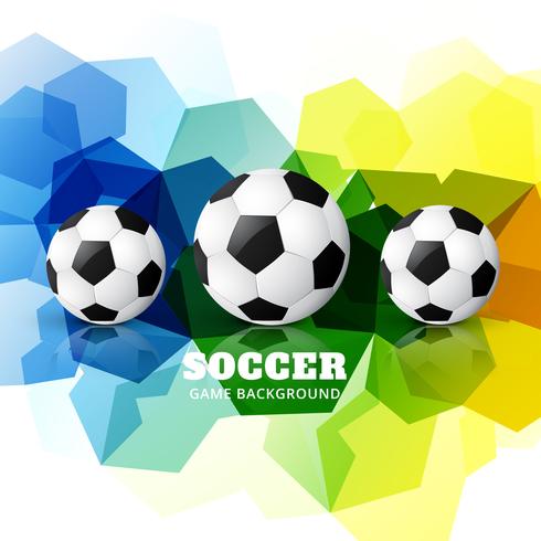 diseño de fútbol colorido vector