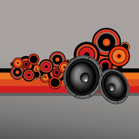 diseño de música de estilo retro vector