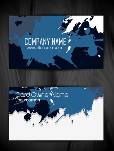 grunge style business card design vector