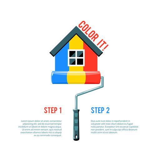 Paint House Icon vector