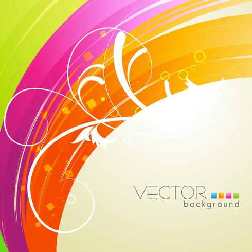 fondo floral colorido vector