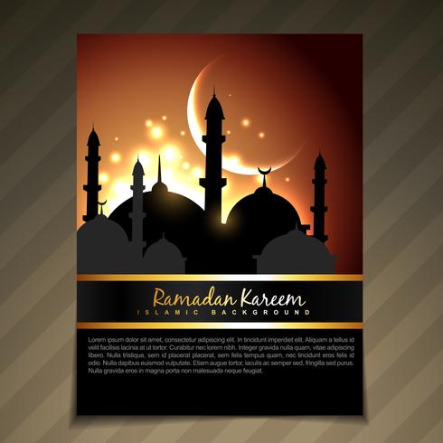 ramdan kareem template design vector