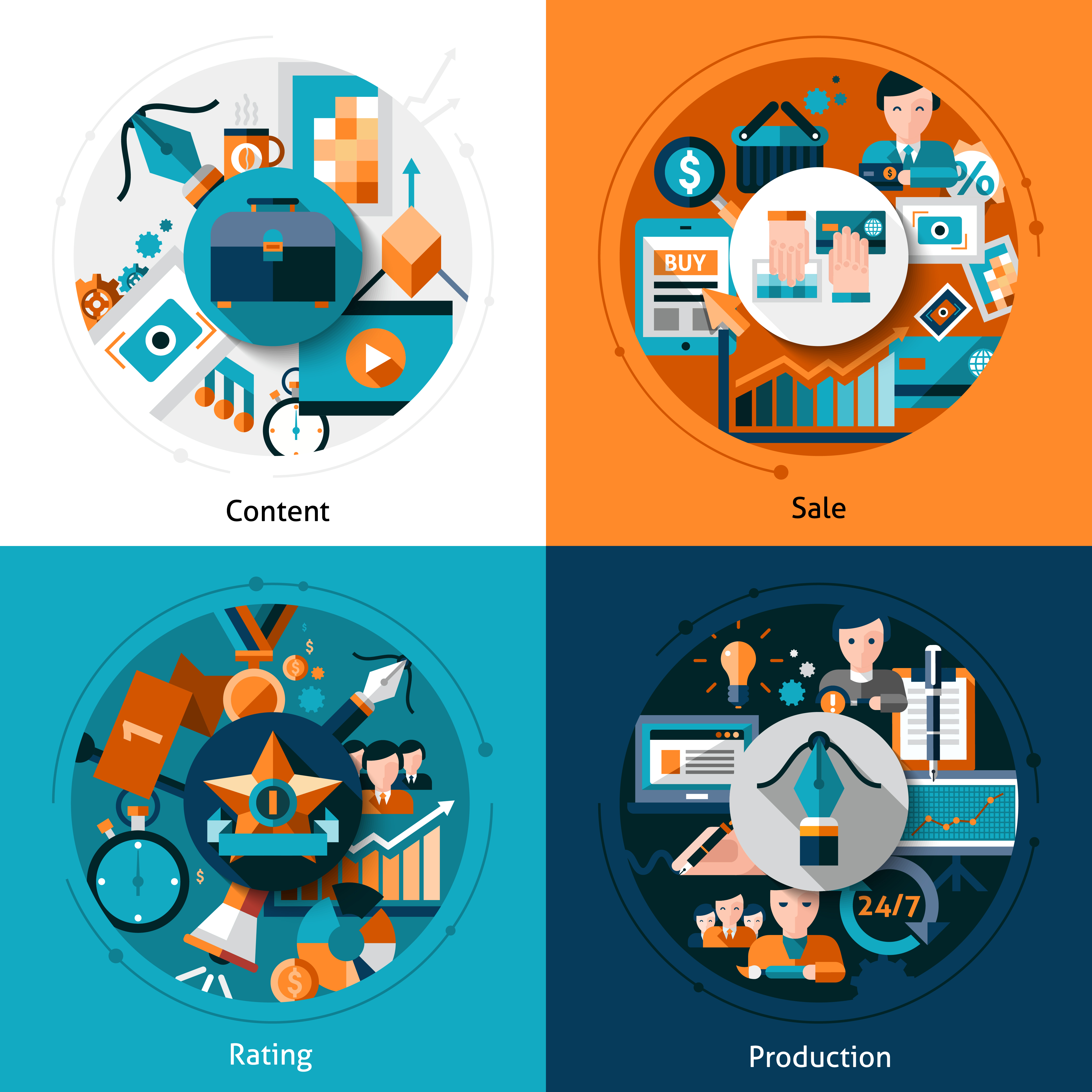 Stock Icons Set 458835 Vector Art at Vecteezy