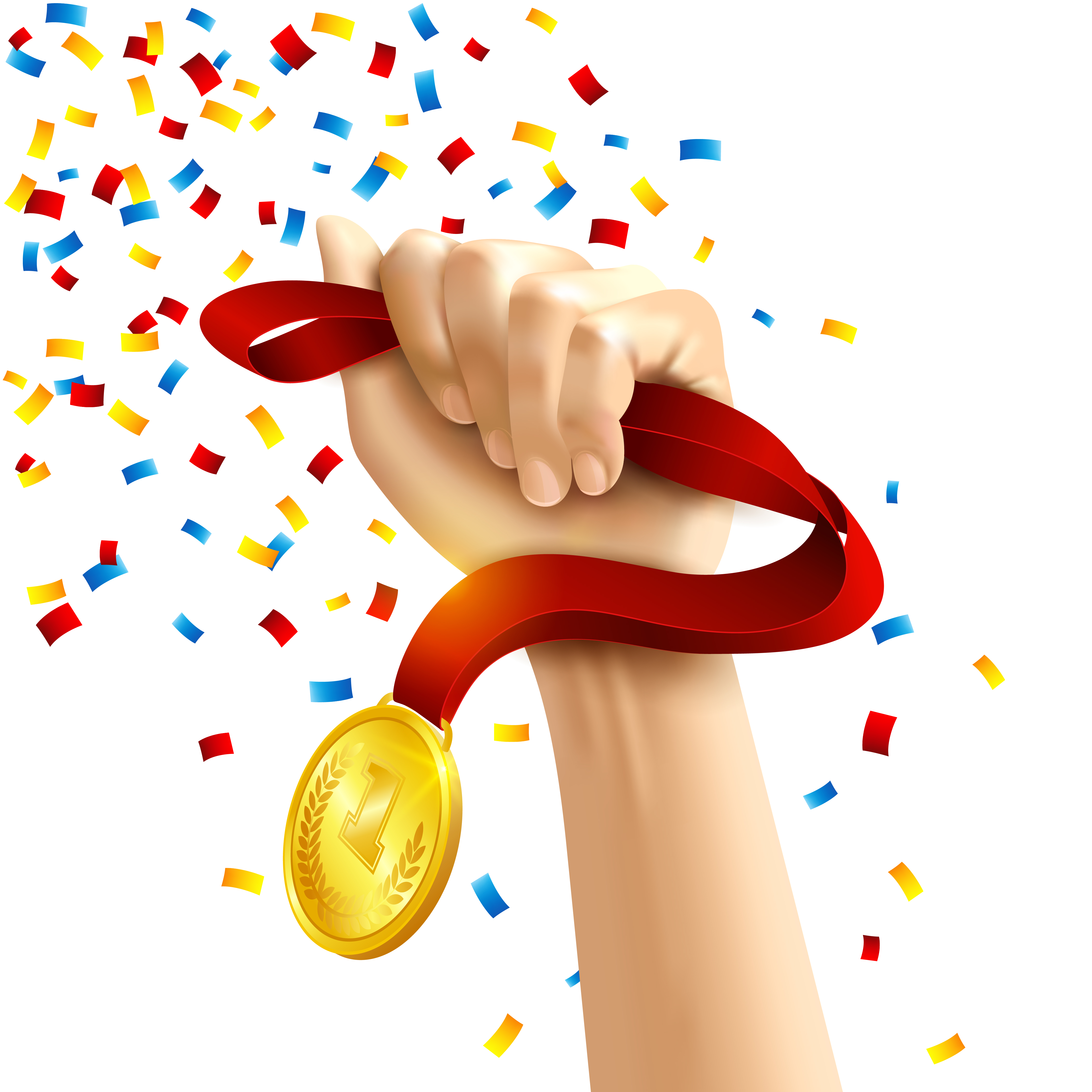 Hand holding winners medal award 458853 Vector Art at Vecteezy