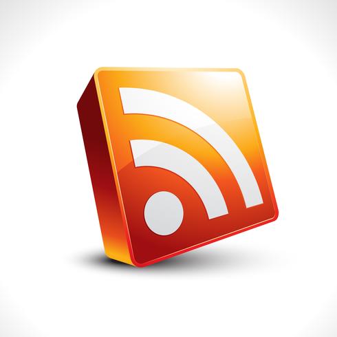 icono de vector rss feed