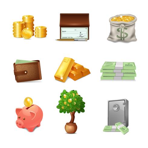 Financial Icons Set vector