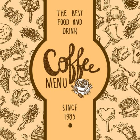 Coffee Menu Label vector