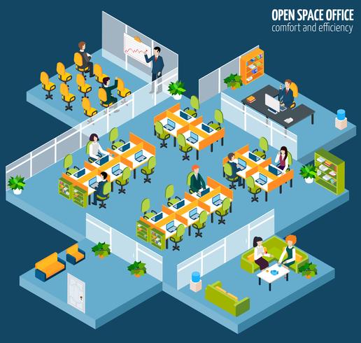 Open Space Office vector