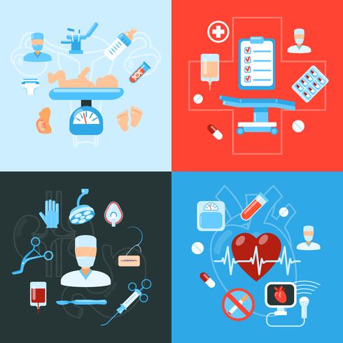 Surgery medical icons design concept vector