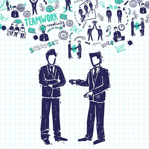 Meeting People Illustration vector