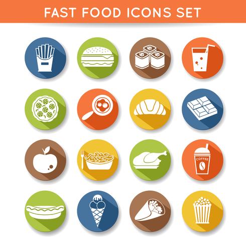 Fast Food Icons vector