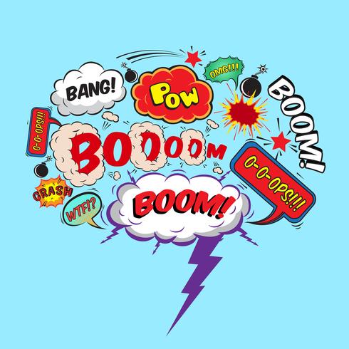 Comic speech bubble vector