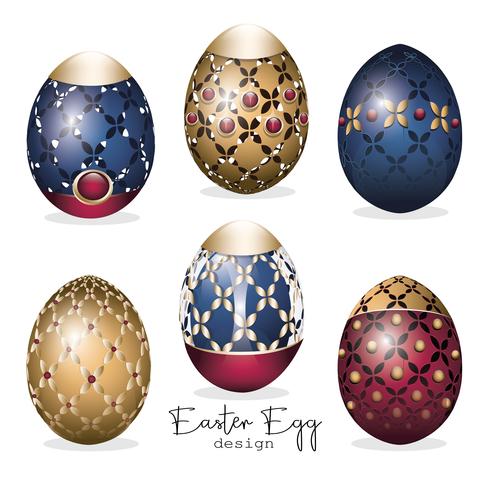 Easter egg design vector