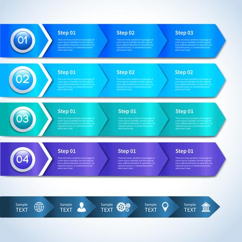 Resumen elementos de infografías de negocios de papel vector