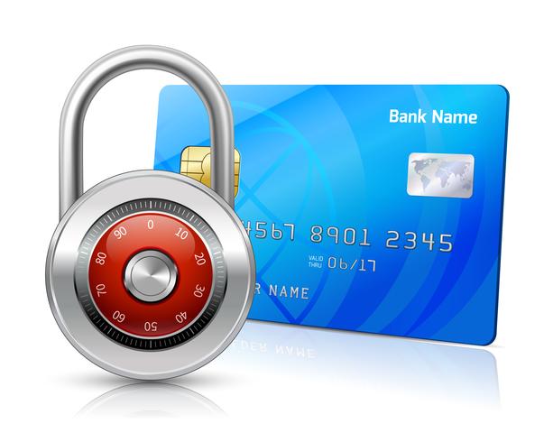 Online payments security concept vector