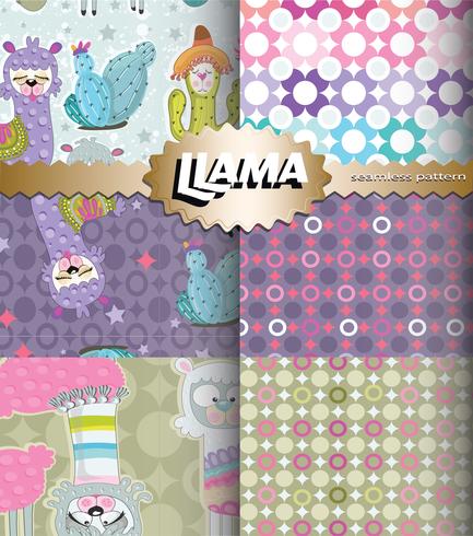 llama background vector