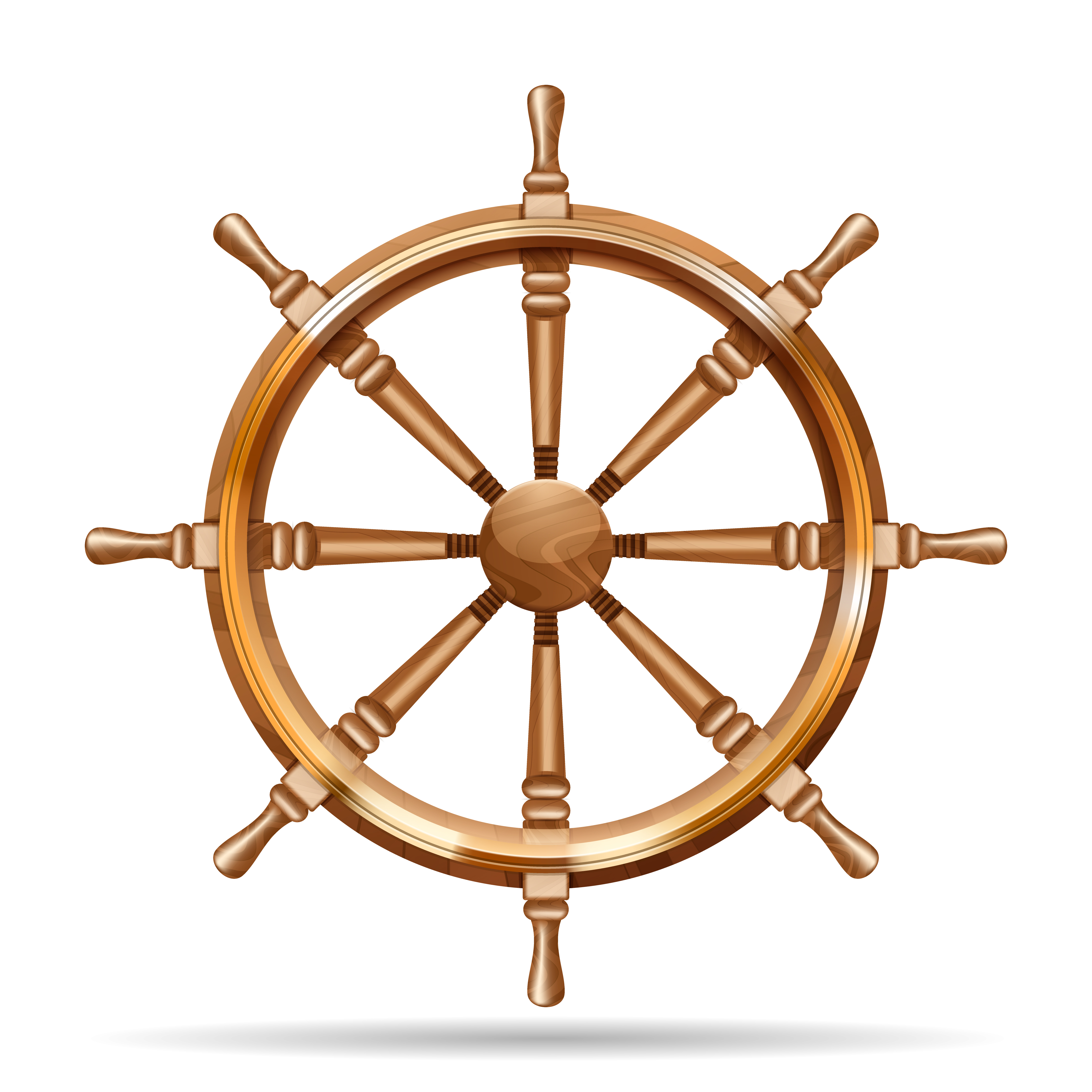 Antique wooden ship wheel 459528 Vector Art at Vecteezy