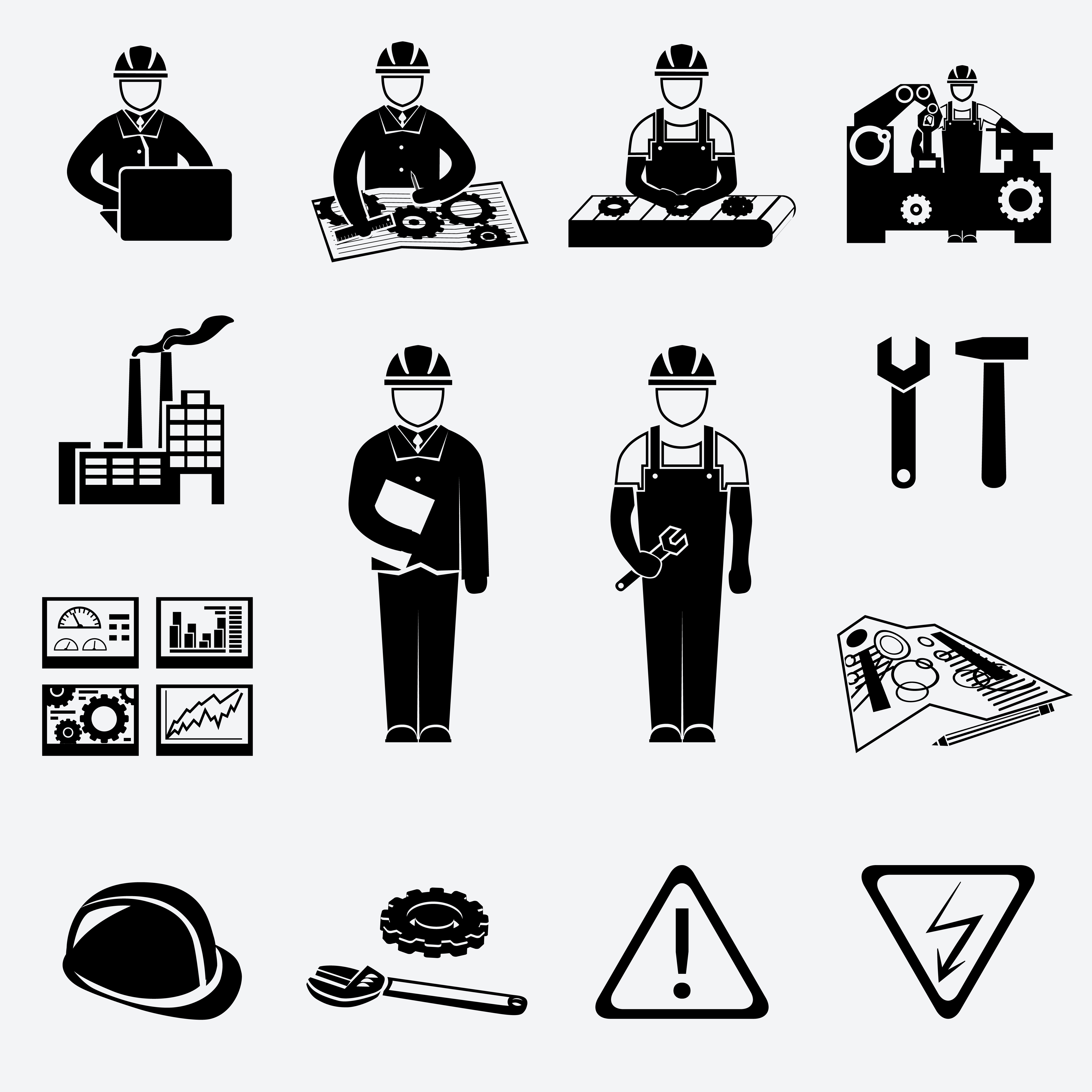 Engineering Icons Set 459603 Vector Art At Vecteezy