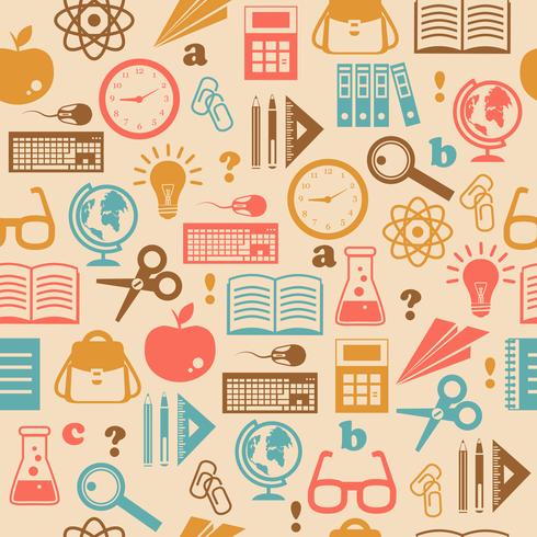 Education seamless wallpaper vector