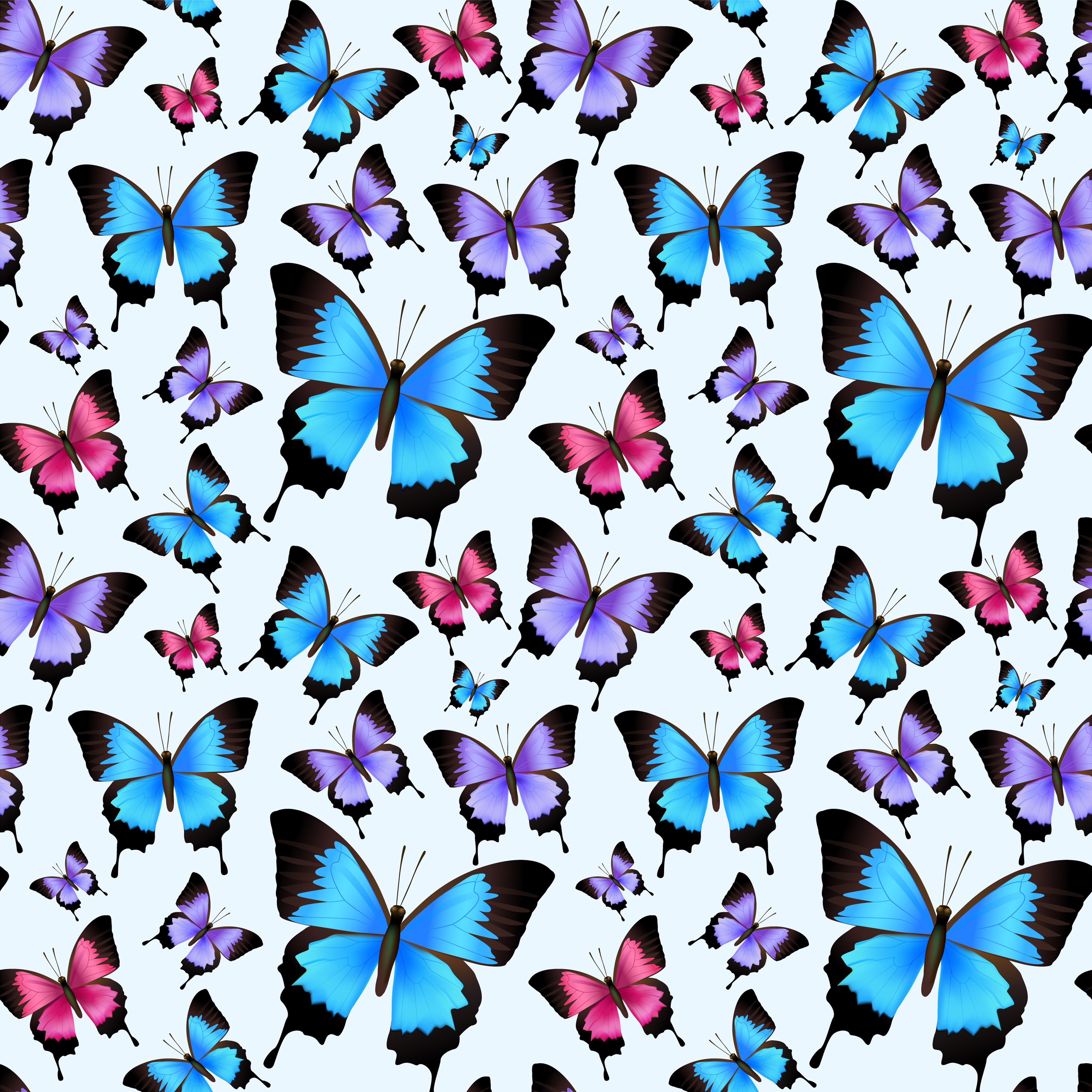 Download Butterflies seamless pattern 459872 - Download Free ...